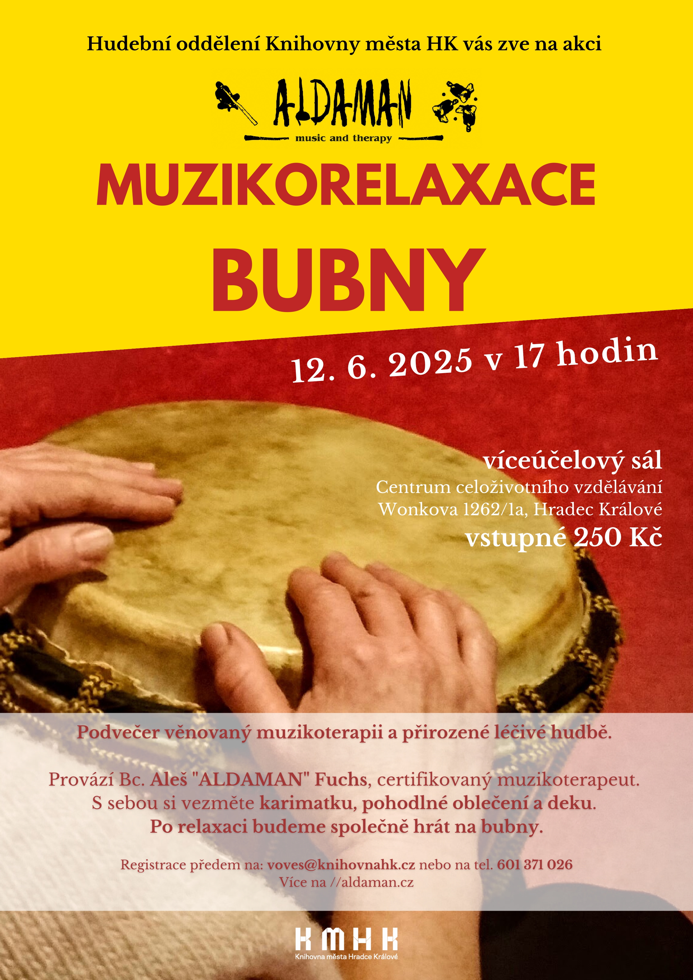 Muzikorelaxace – Bubny – ZRUŠENO