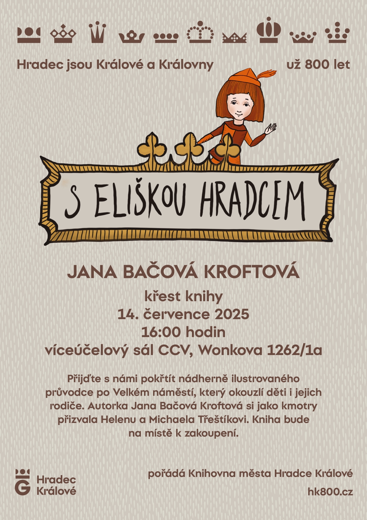Křest knihy S Eliškou Hradcem