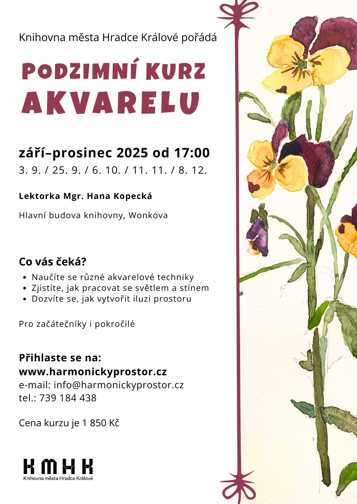 Podzimní kurz akvarelu