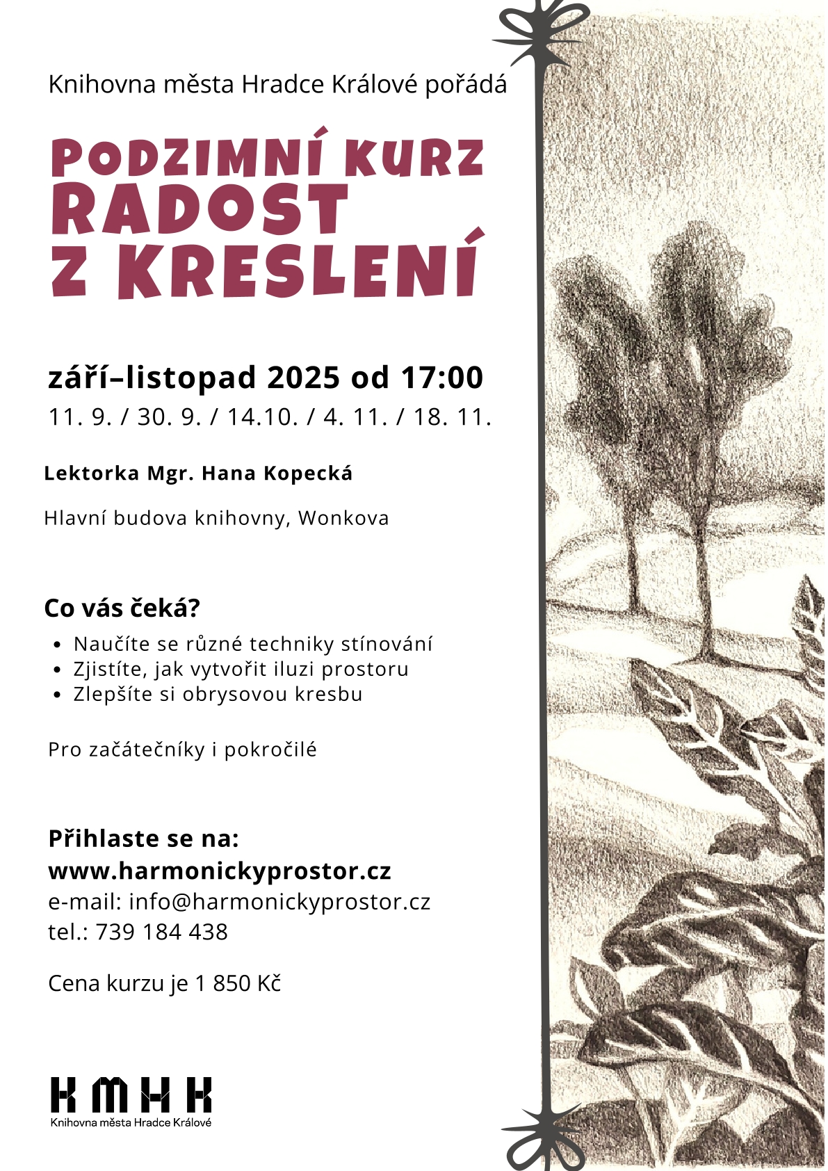 Podzimní kurz Radost z kreslení