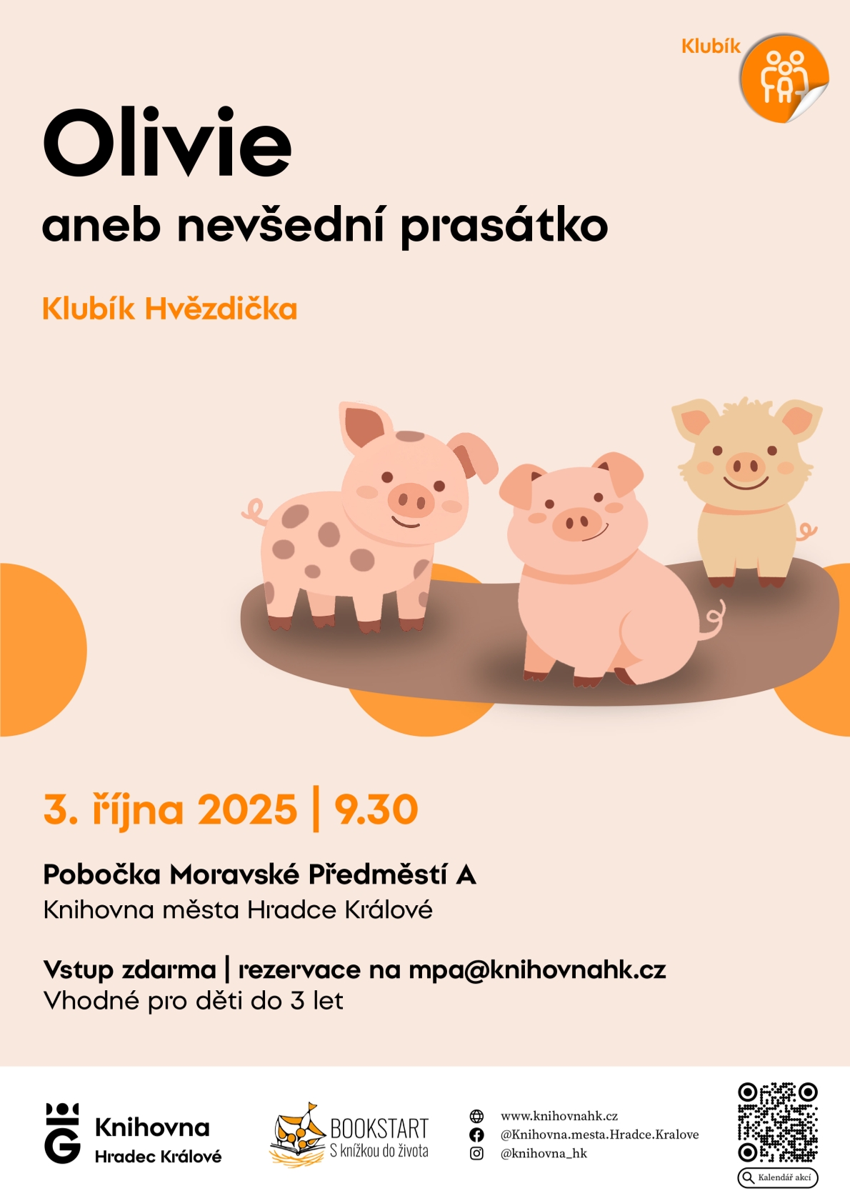 Klubík Hvězdička – Olivie aneb nevšední prasátko