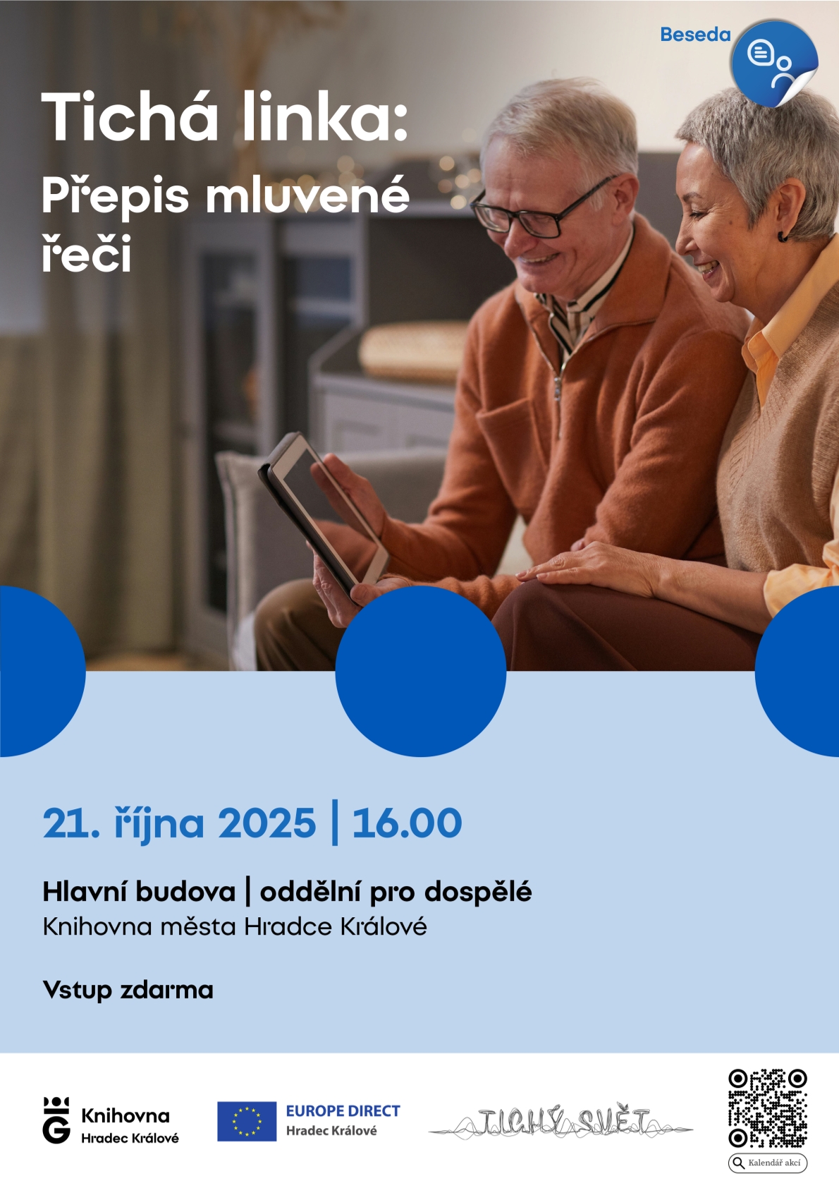 Tichá linka: Přepis mluvené řeči