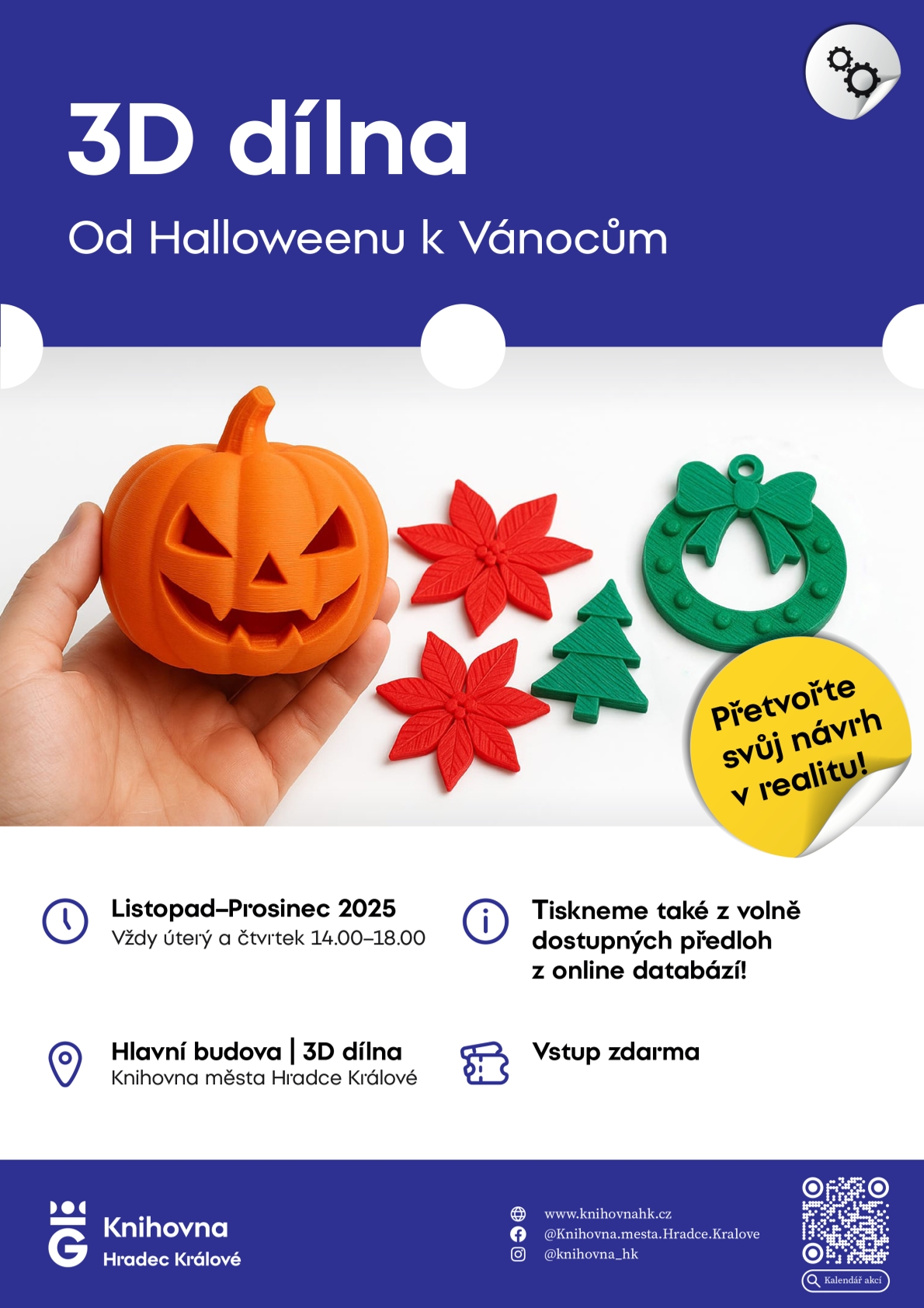 3D dílna – Od Halloweenu k Vánocům