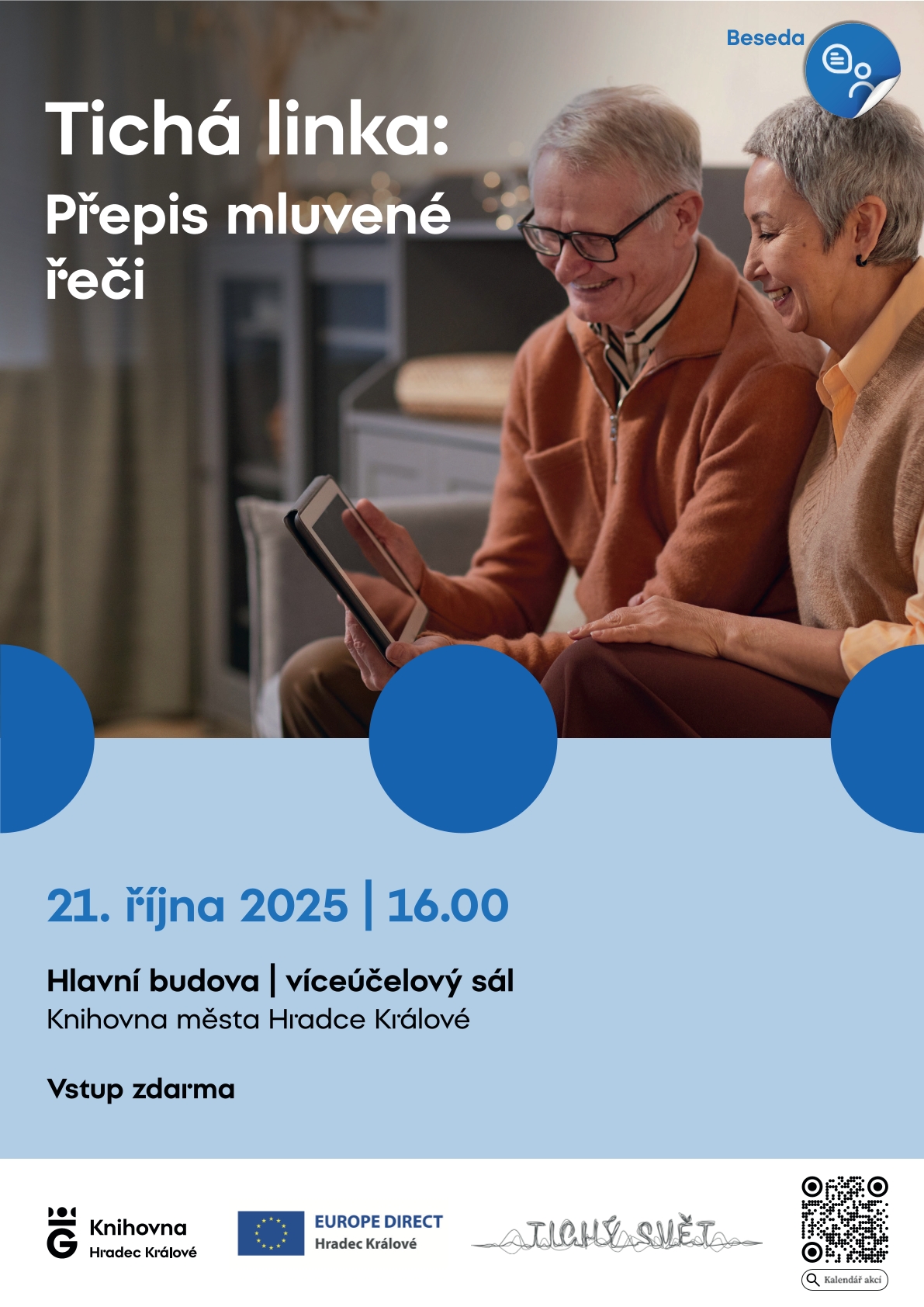 Tichá linka: Přepis mluvené řeči