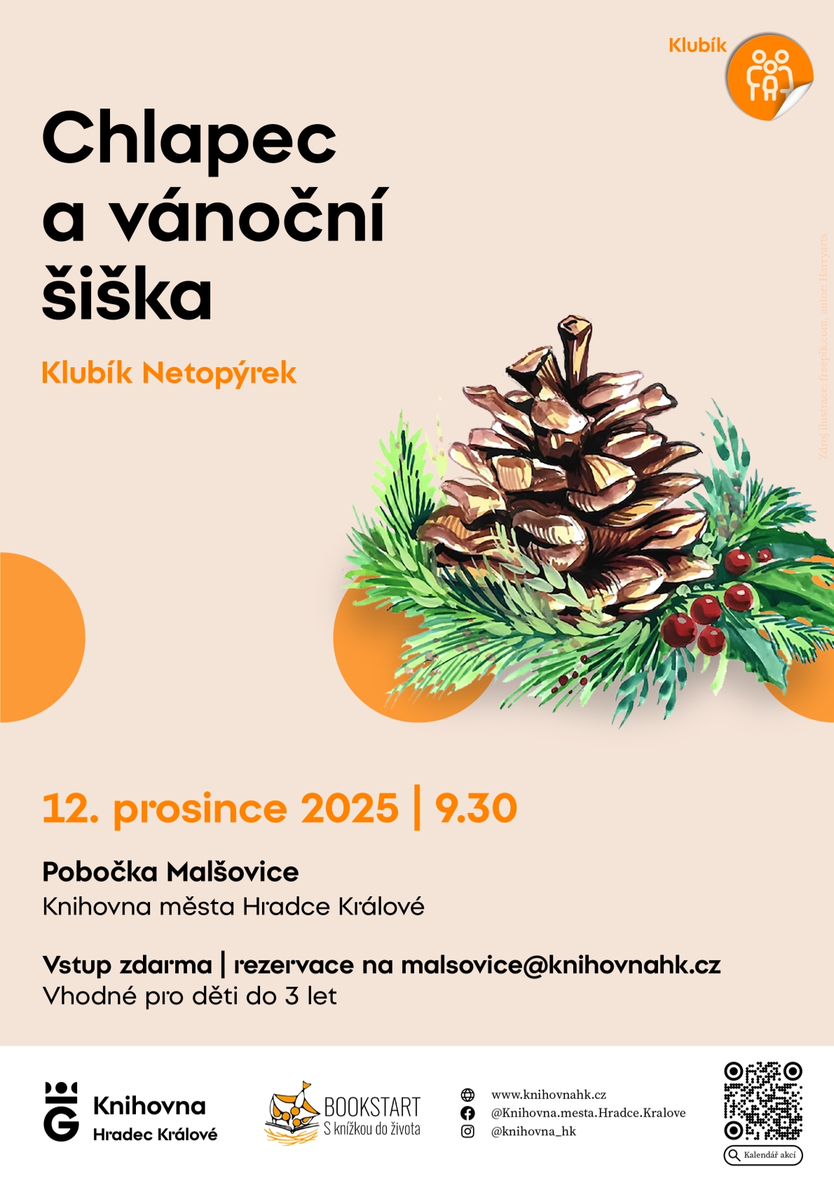 Klubík Netopýrek – Chlapec a vánoční šiška