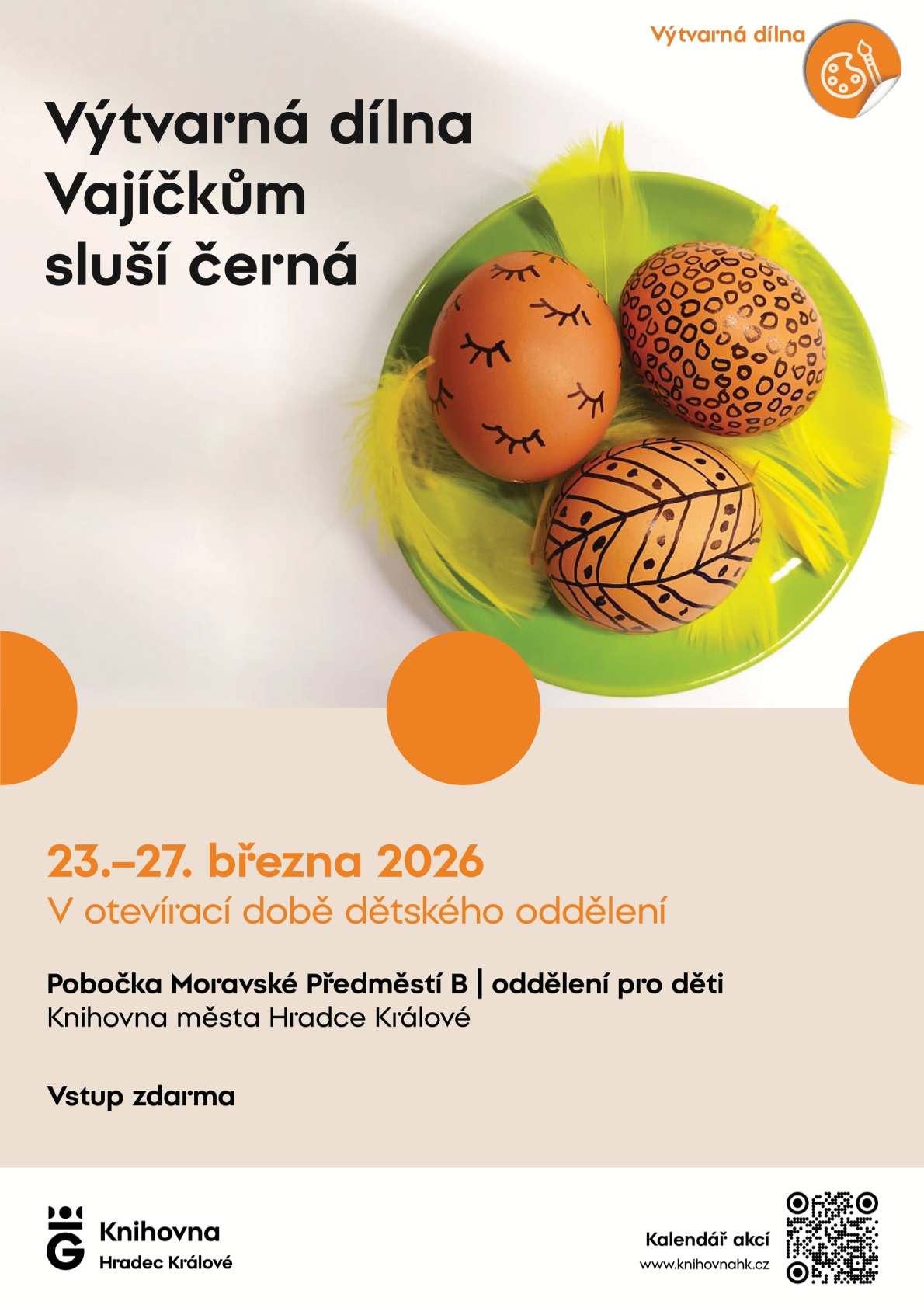 Výtvarná dílna – Vajíčkům sluší černá