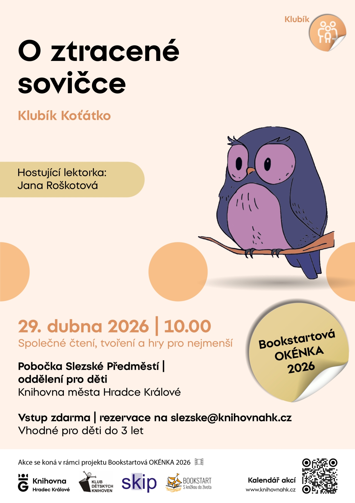 Klubík Koťátko – O ztracené sovičce