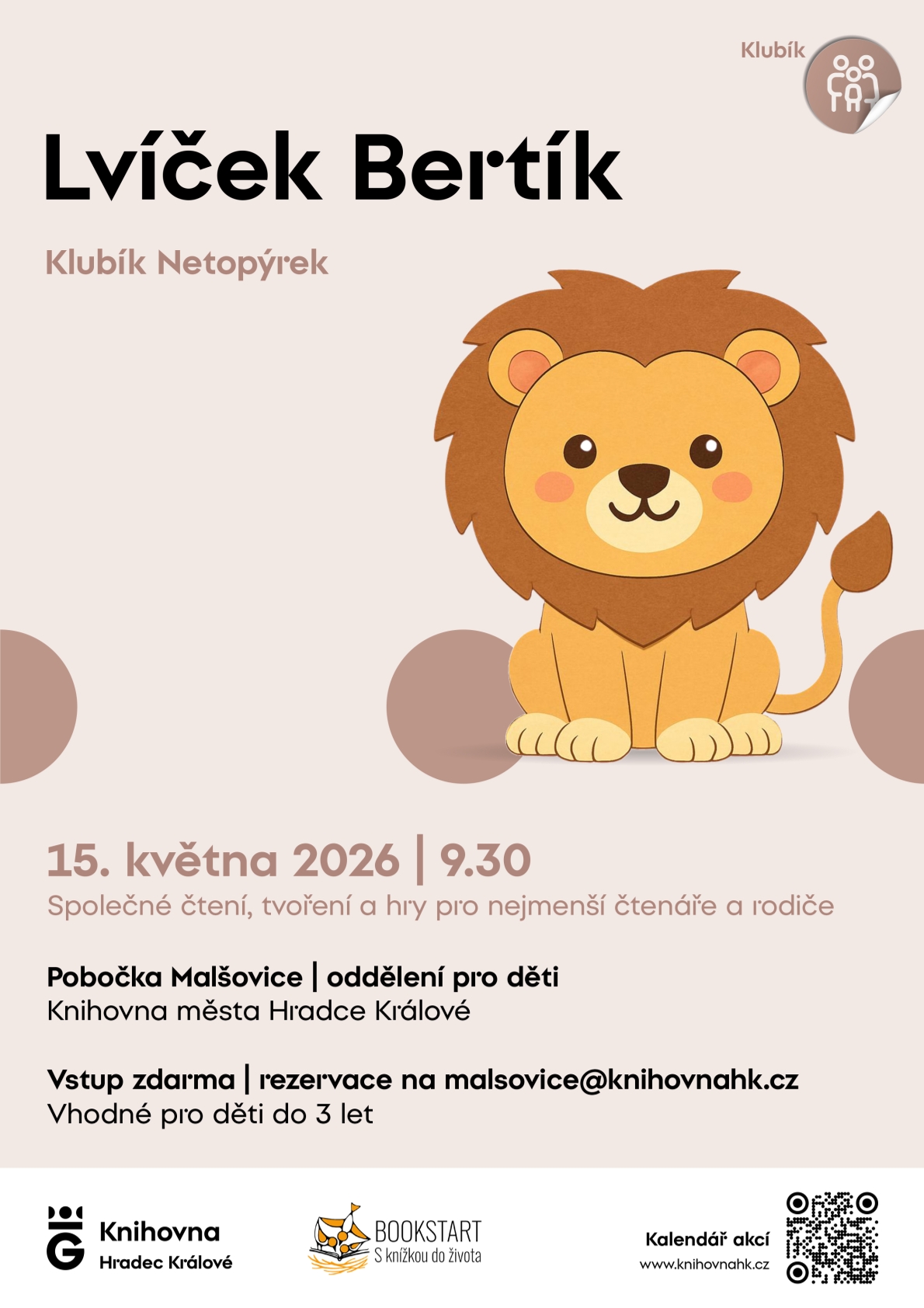 Klubík Netopýrek – Lvíček Bertík