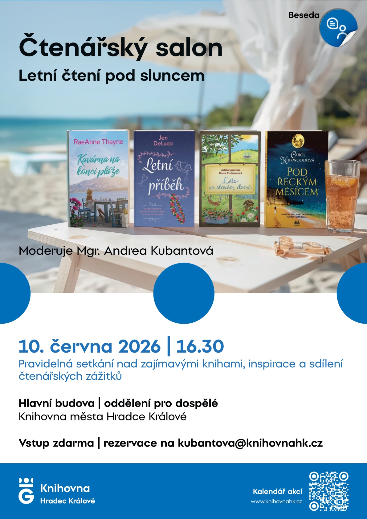 Čtenářský salon – Letní čtení pod sluncem