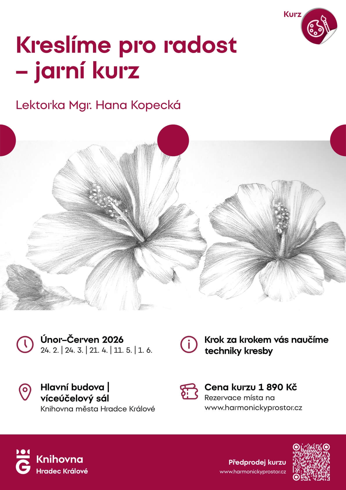 Kreslíme pro radost – jarní kurz