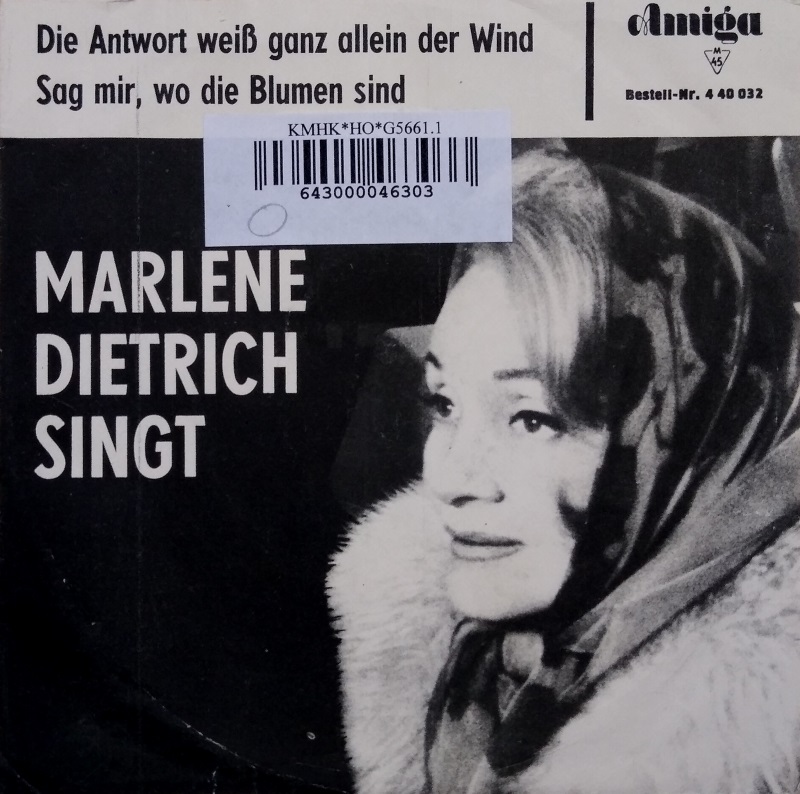 Marlene Dietrich singt